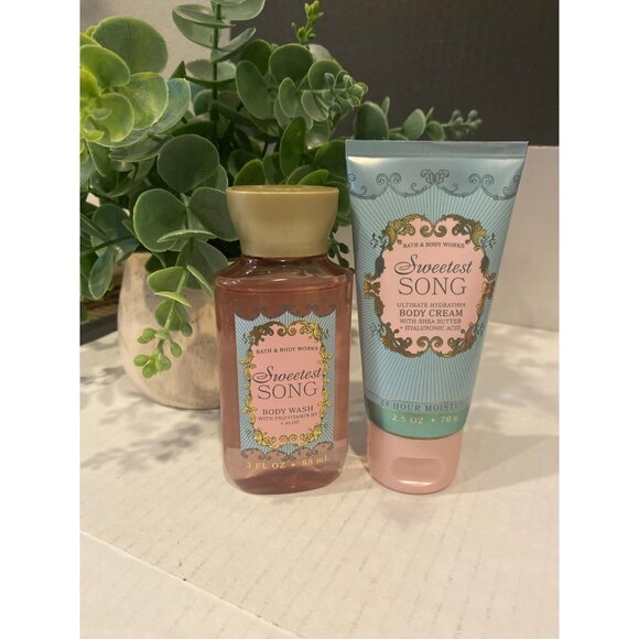Bath & Body Works Other - Bath & Body Works “Sweetest Song” New Travel Mini Size Body Wash & Body Cream